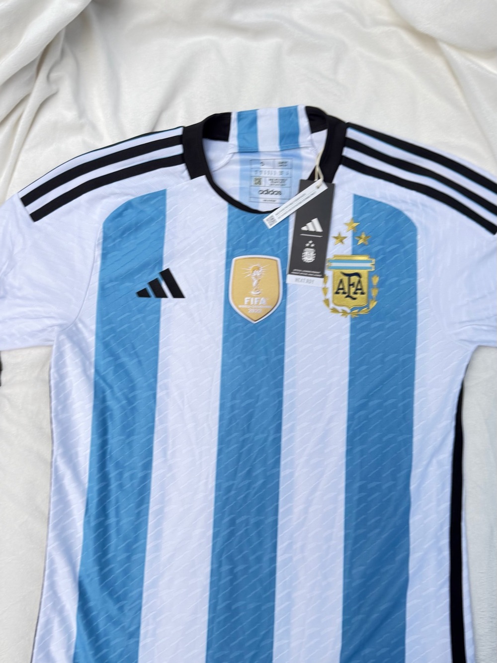 adidas Argentina Men's National Team Jersey - Light Blue, White & Black